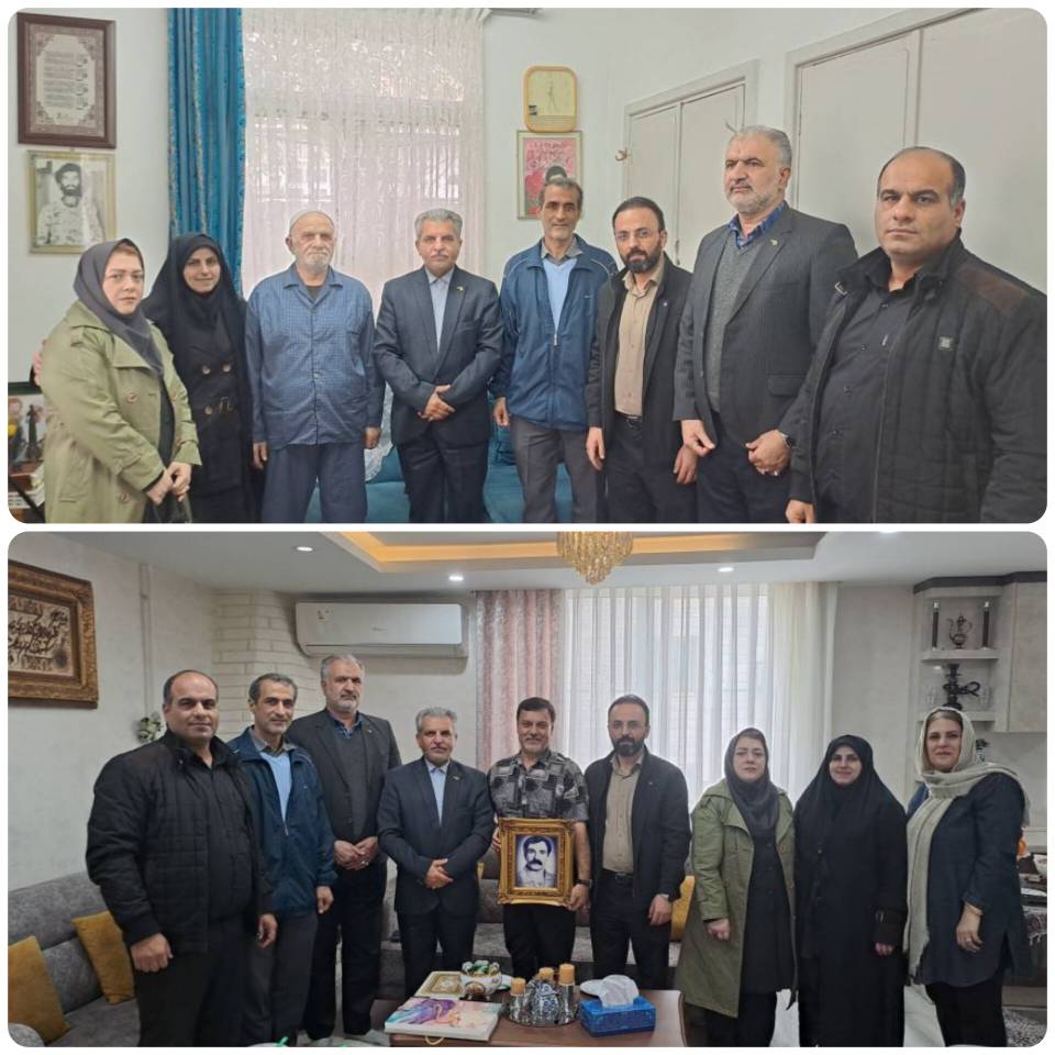تجلیل از مقام شهدا در دهه فجر؛ مدیرکل هواشناسی گیلان با خانواده شهدای انقلاب و دفاع مقدس دیدار کرد